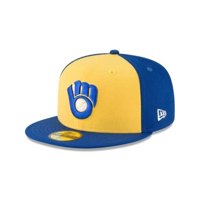 Milwaukee Brewers Gorra | New Era MLB 1978 Cooperstown Wool 59fifty Fitted Cap Mexico - Azules